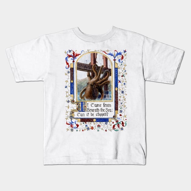 It Came from Beneath the Sea Kids T-Shirt by Sandra Yagi